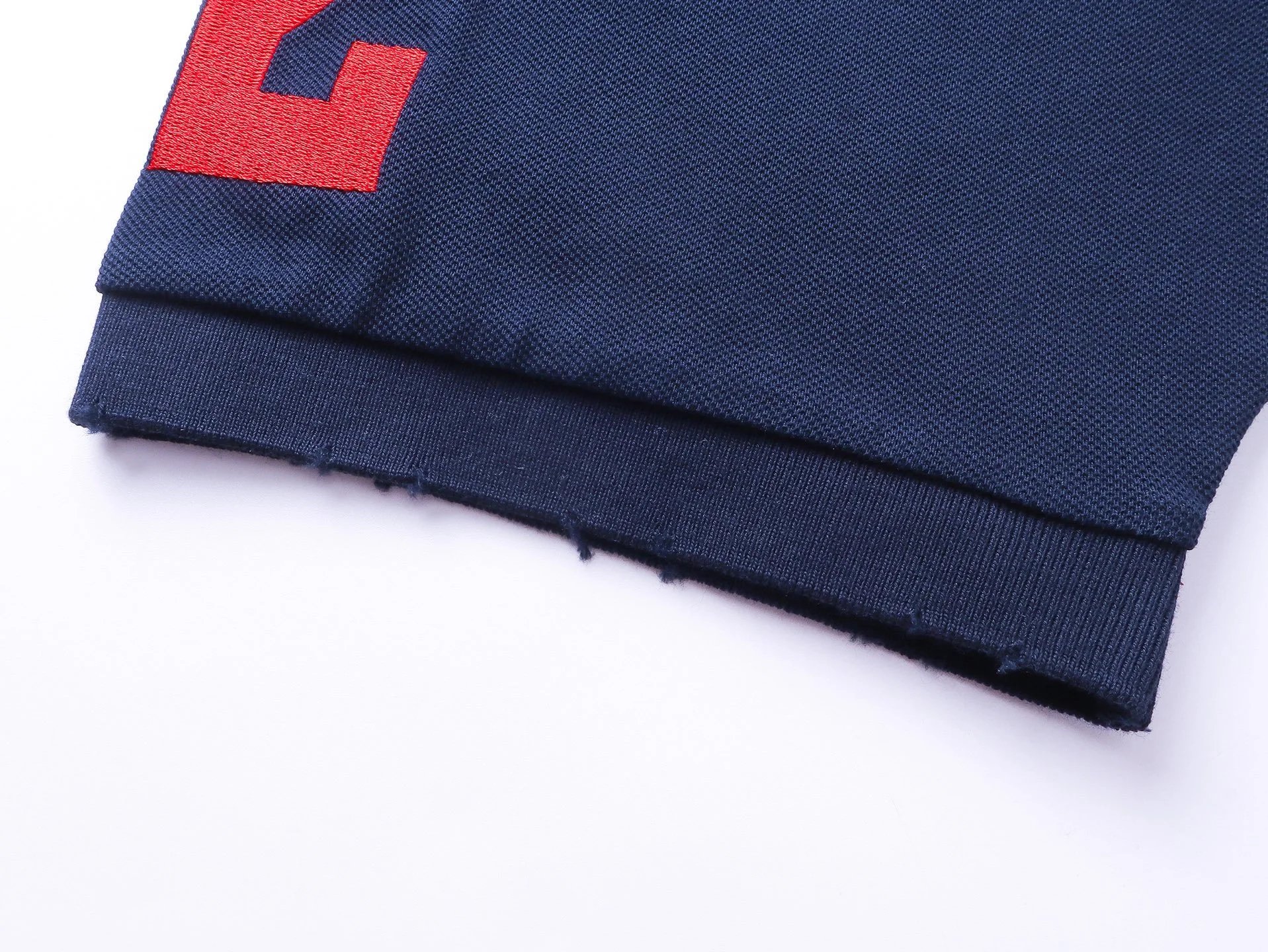 Balenciaga Paris Polo Navy Blue - 15