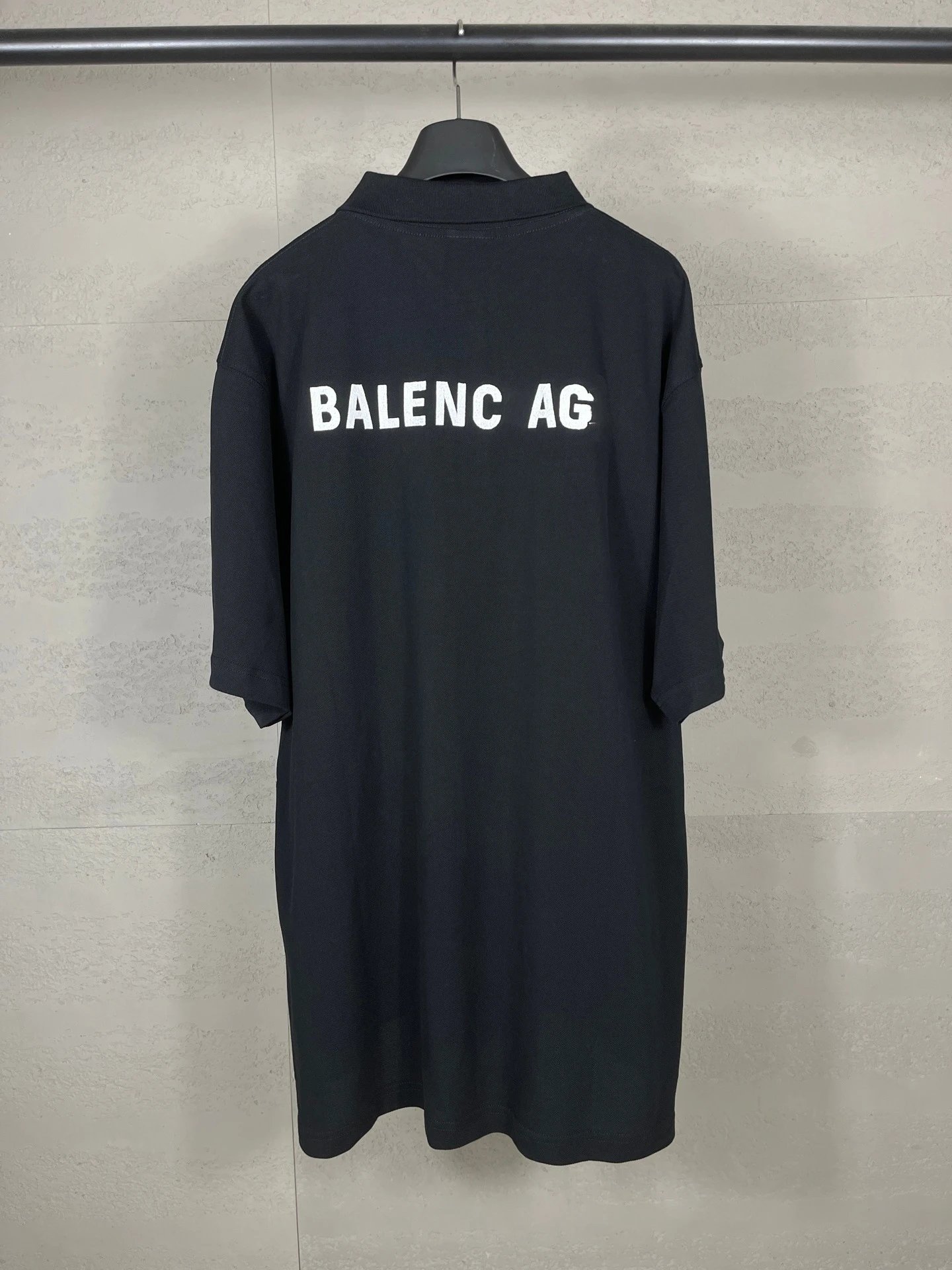Balenciaga Logo-Embroidered Black Polo - 11