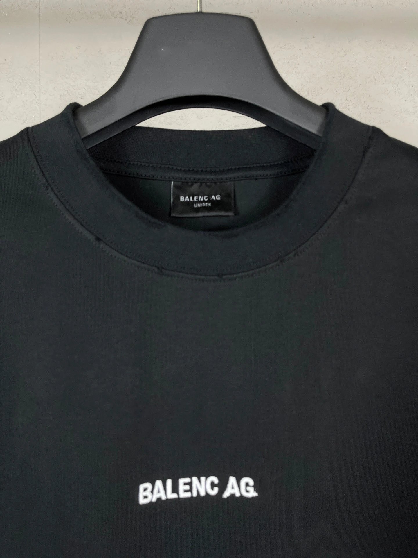 Balenciaga AG Logo Print Black Sleeveless T-Shirt - 10