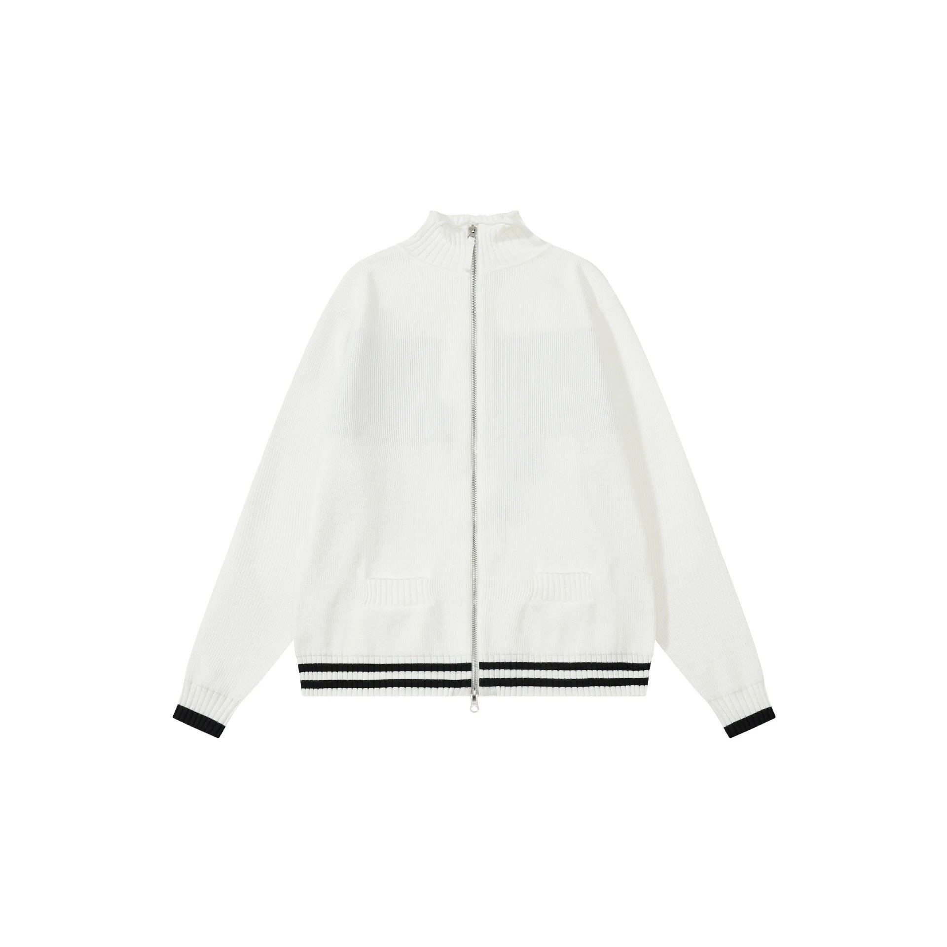 Matin Kim Logo Stripe Turtleneck Sweater Black - 15