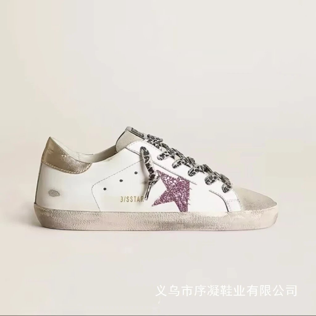 Golden Goose Superstar White and Silver Leather Sneakers - 14