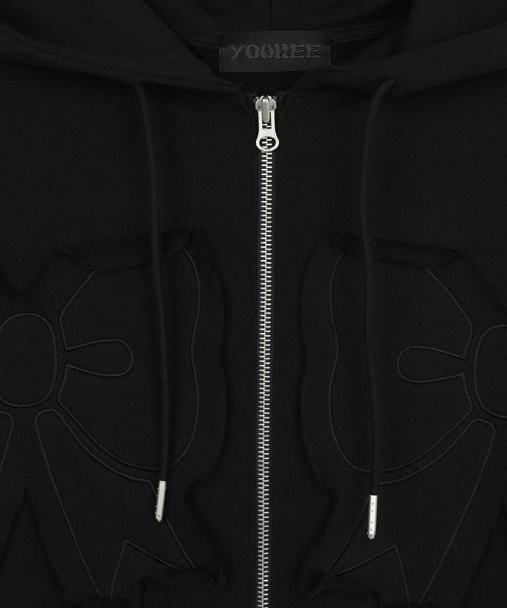 Gallery Dept. Distressed Elephant Hoodie Gray - 11