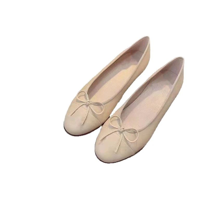 Unbranded Leather Shoes Cap-Toe Bow Ballet Flats image 5