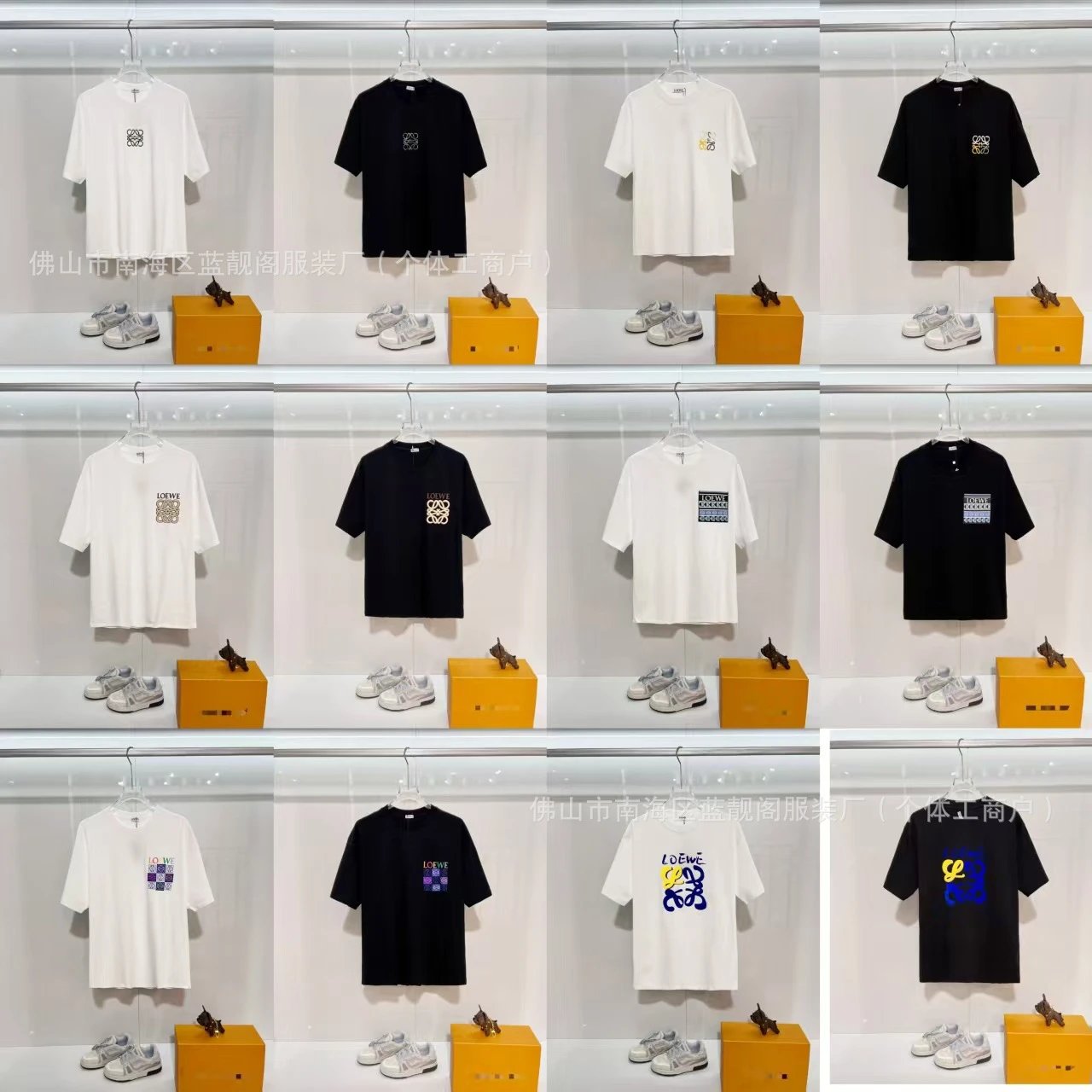 Loewe Anagram Logo Print White T-Shirt - 6