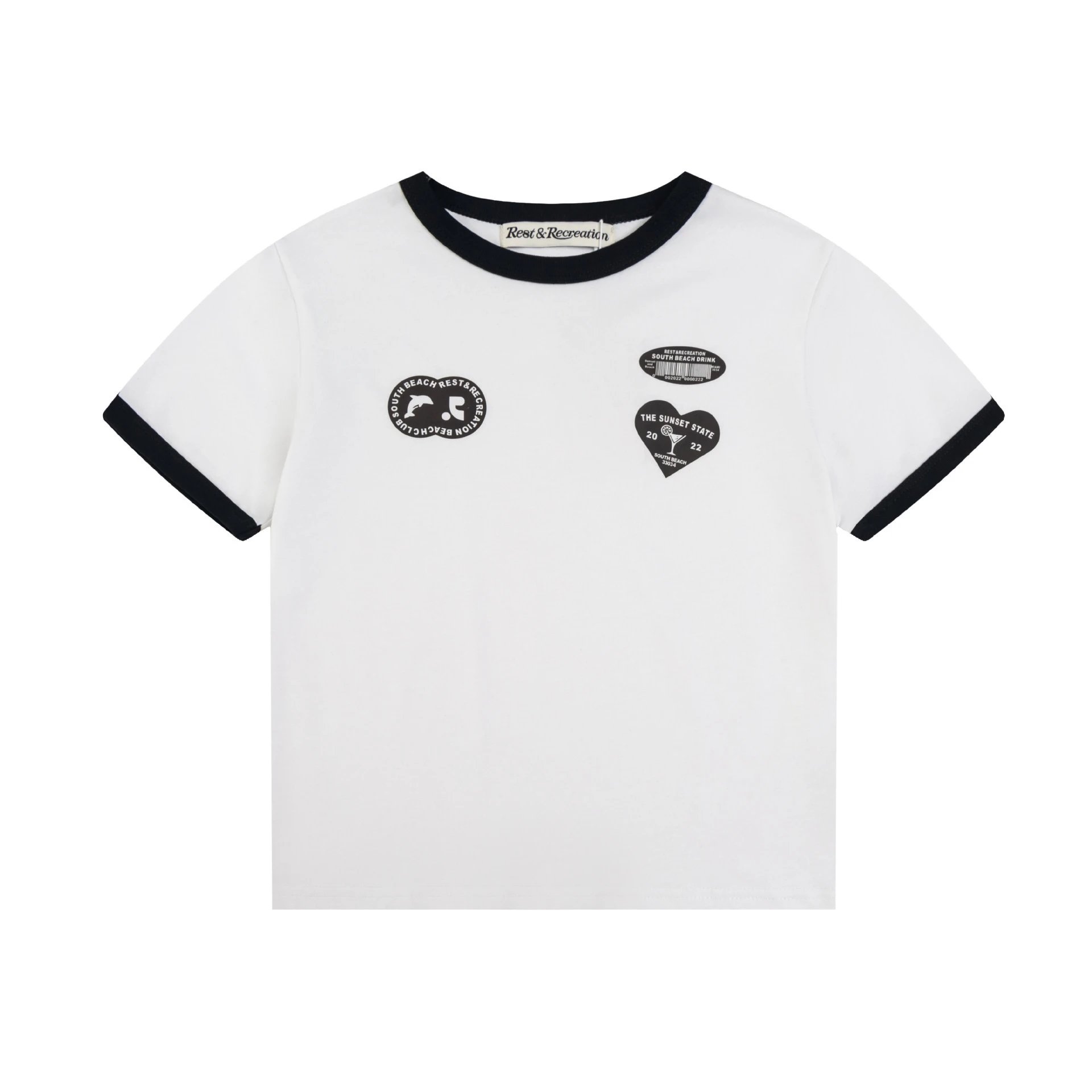 GRA 22 Stripe Graphic T-Shirt Black - 24
