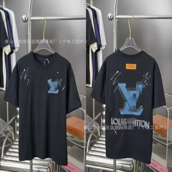 Louis Vuitton Pixelated LV Graphic Black T-Shirt - 1