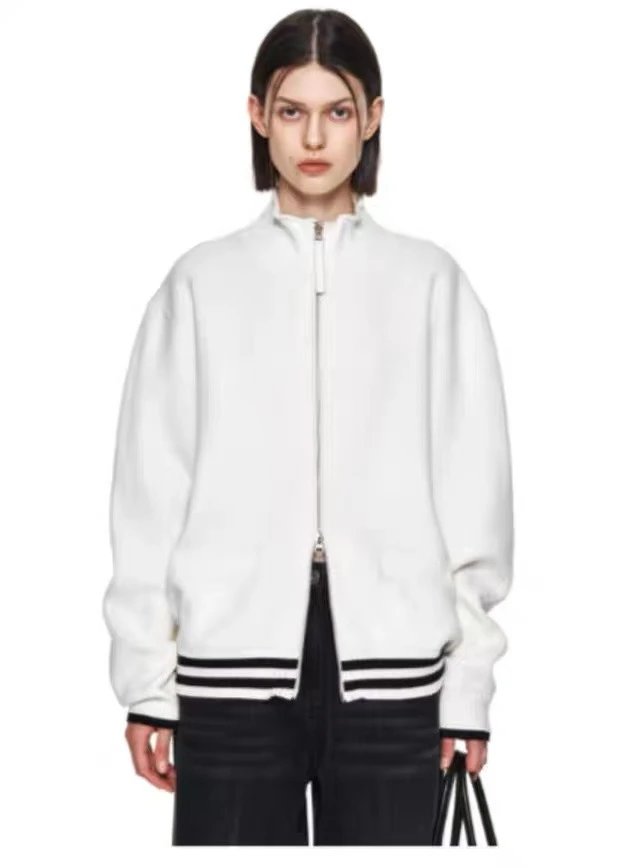 Matin Kim Logo Stripe Turtleneck Sweater Black - 57