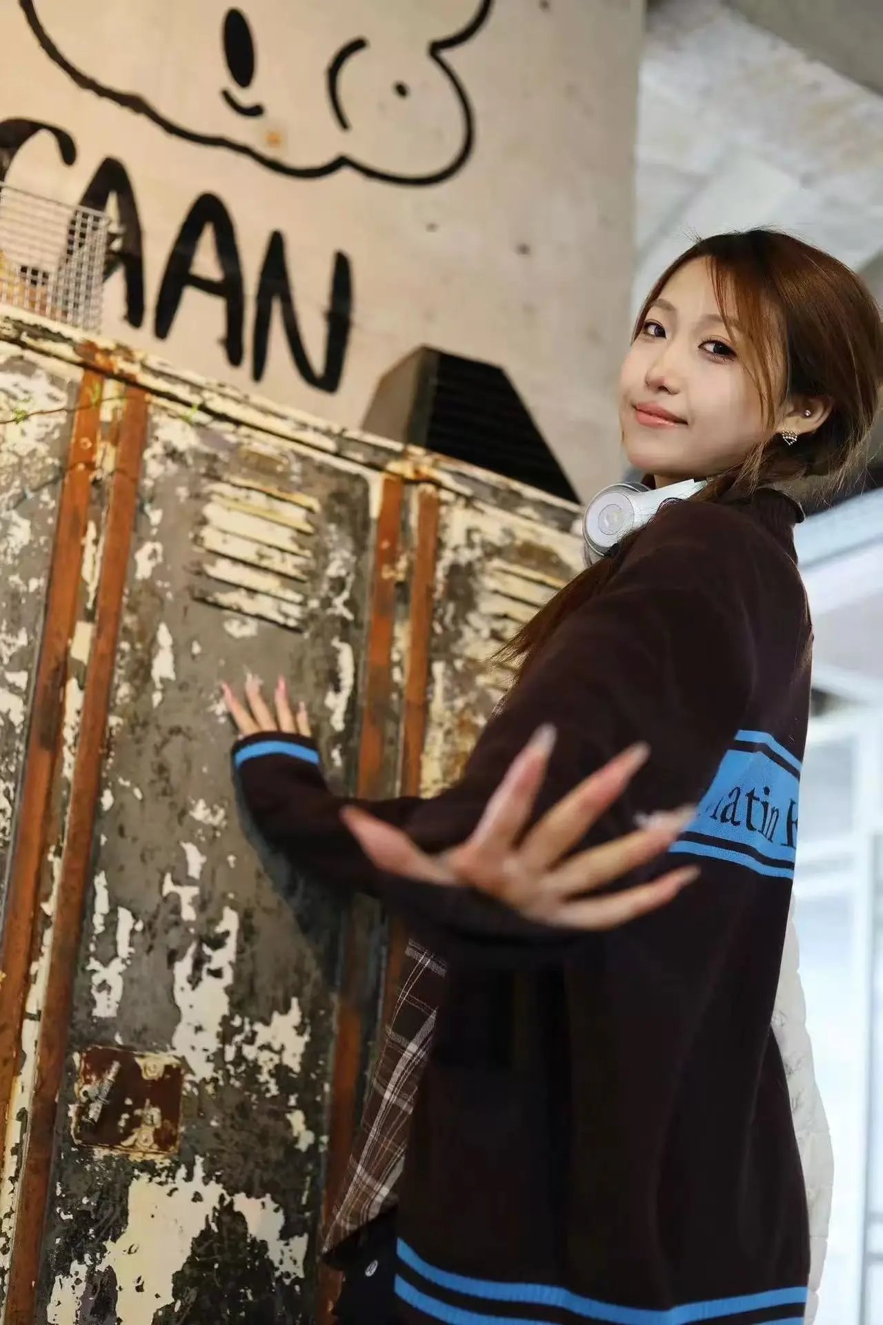 Matin Kim Logo Stripe Turtleneck Sweater Black - 64
