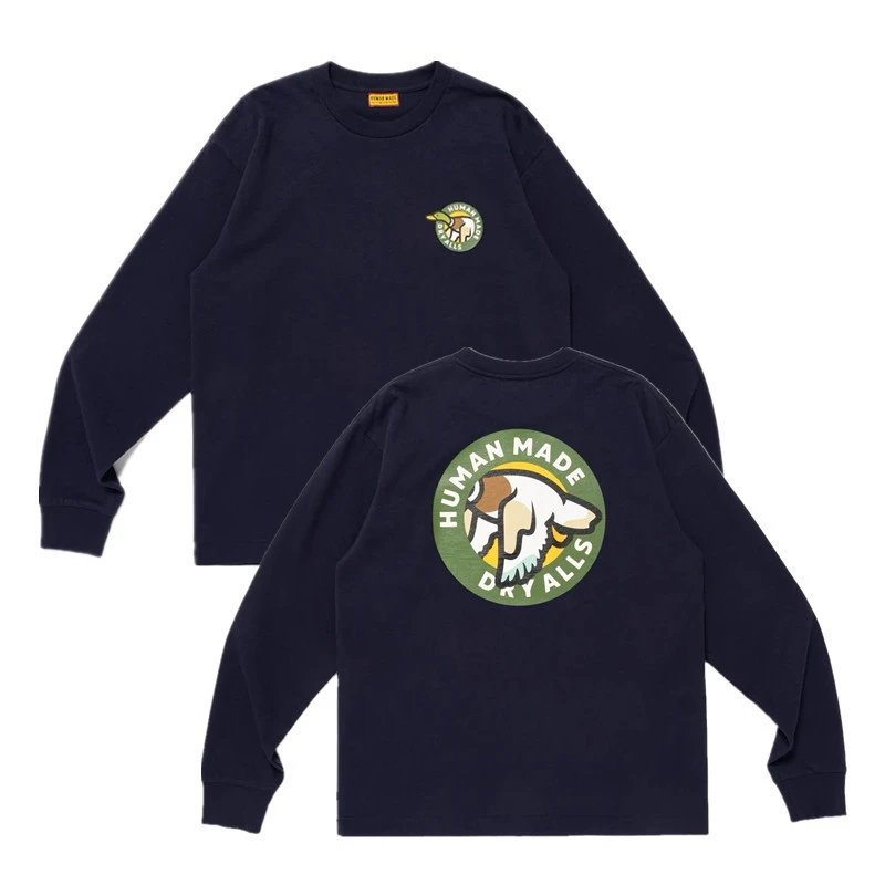 Human Made Tiger Graphic Long-Sleeve T-Shirt Army Green - 4