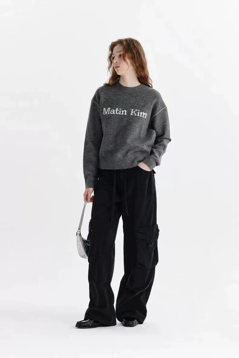 Matin Kim Embroidered Cropped Sweater Off-White - 63