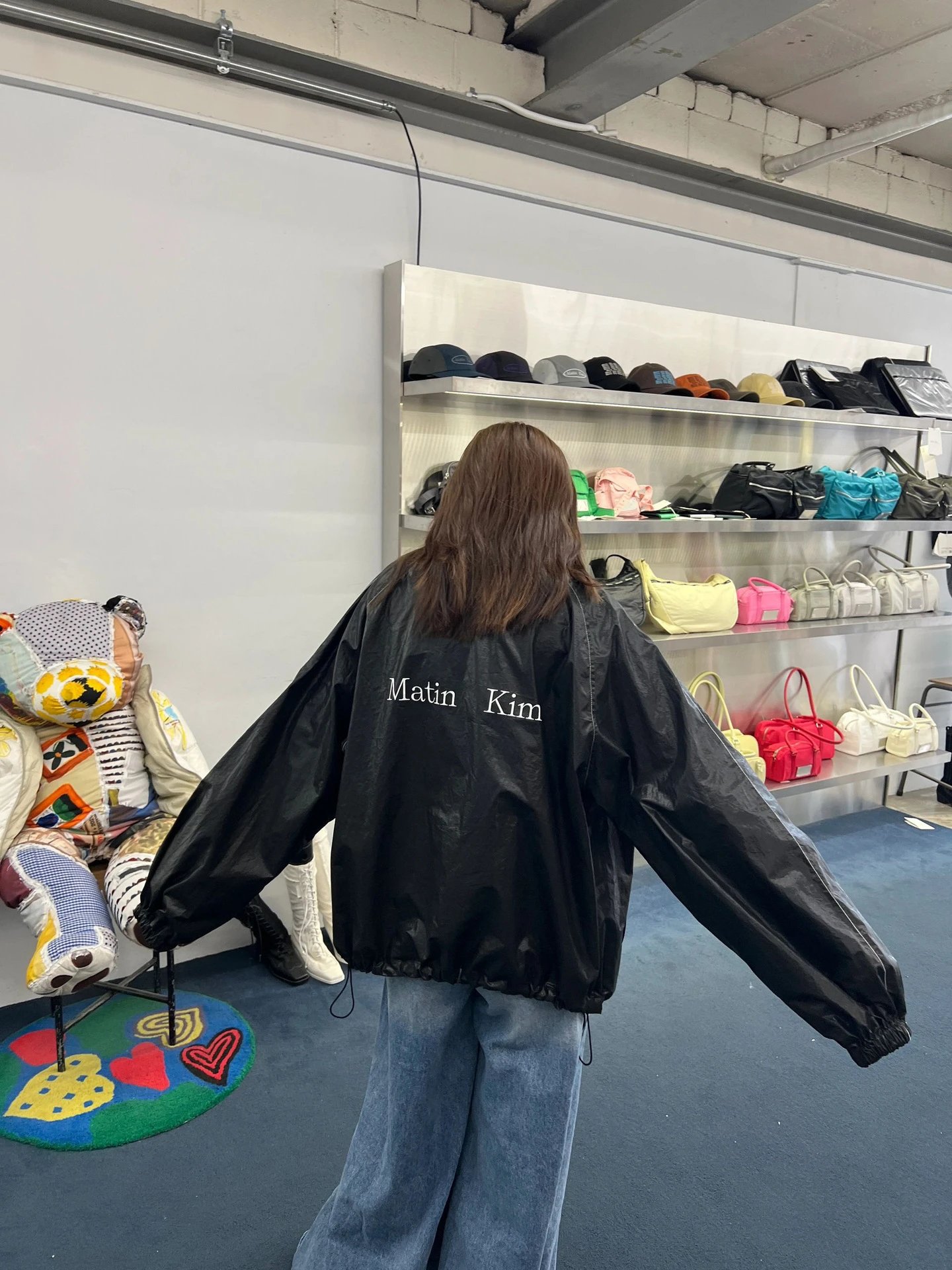 Matin Kim Windbreaker White Outerwear - 36