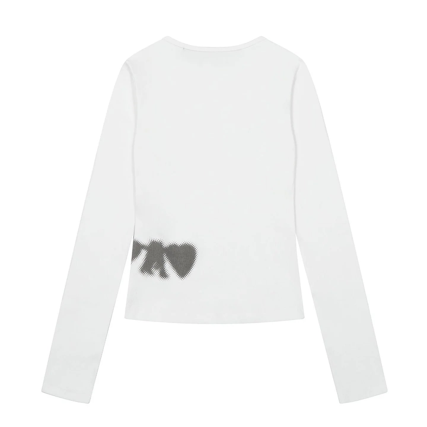 Open YY Heart Shield Knit Top Black - 8