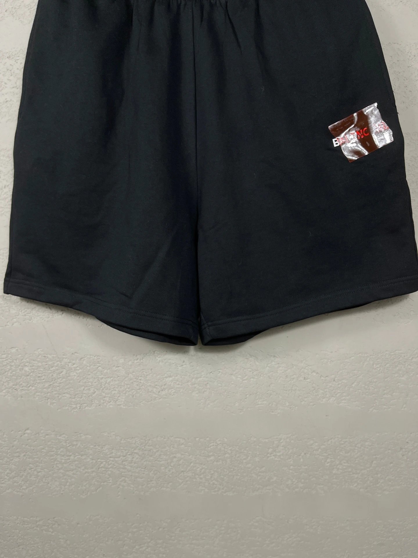 Balenciaga Logo Patch Shorts Black - 14
