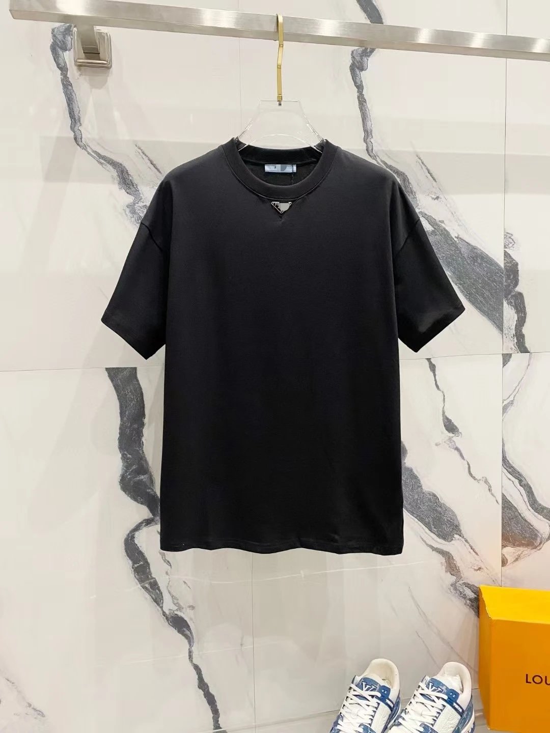 Prada Rad Milano Graphic T-Shirt White and Black - 7