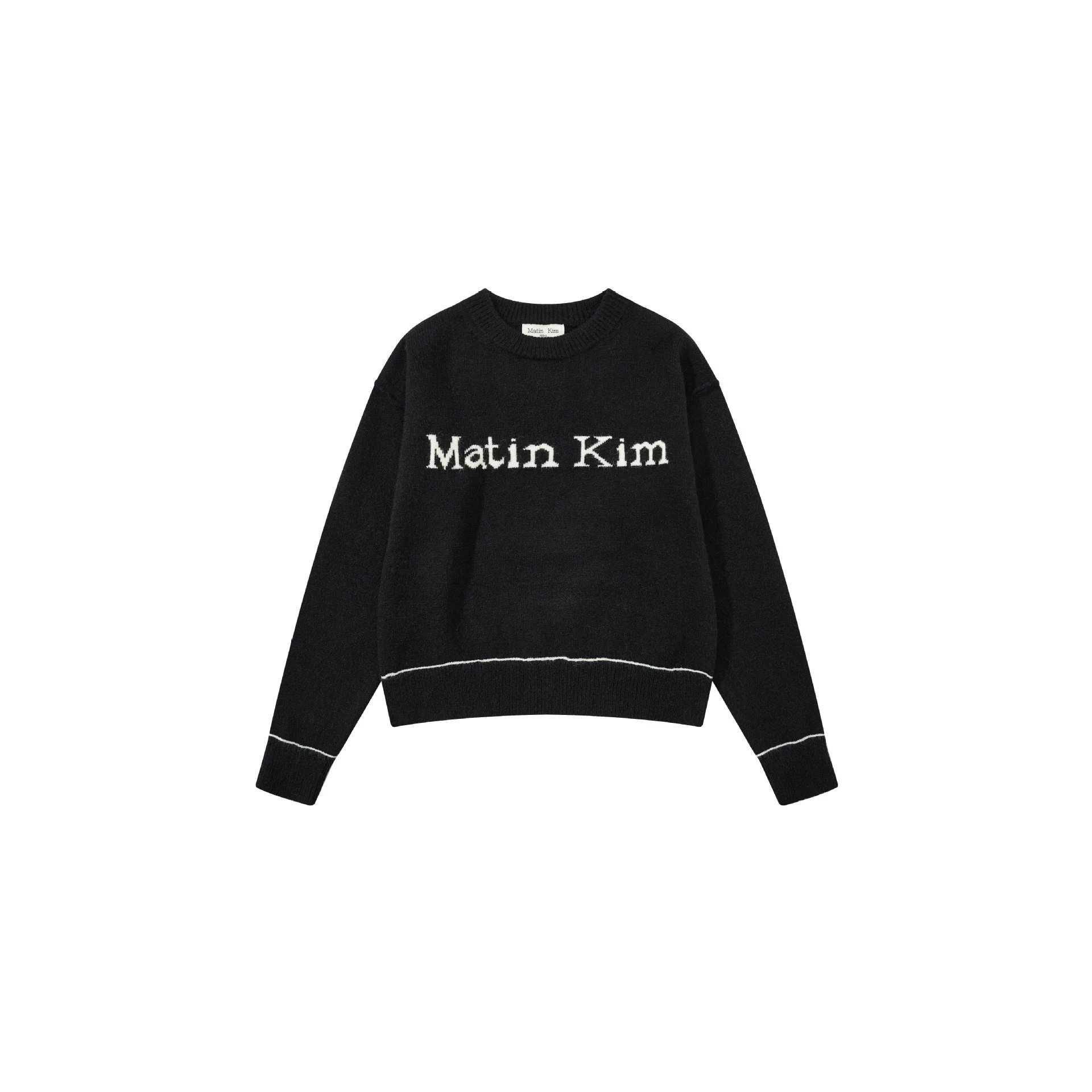Matin Kim Logo Knit Sweater Off-White - 6