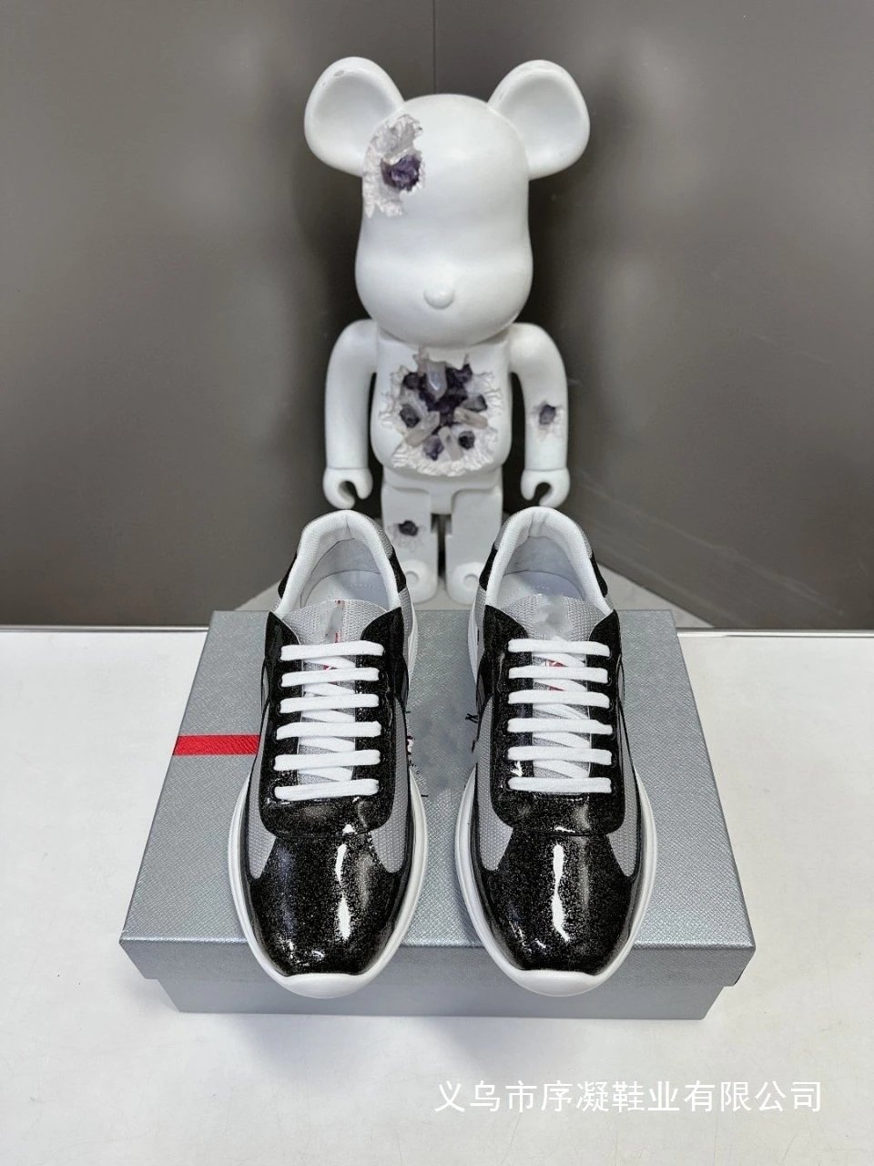 Prada Re-Nylon Runner Black and Red Sneakers - 18
