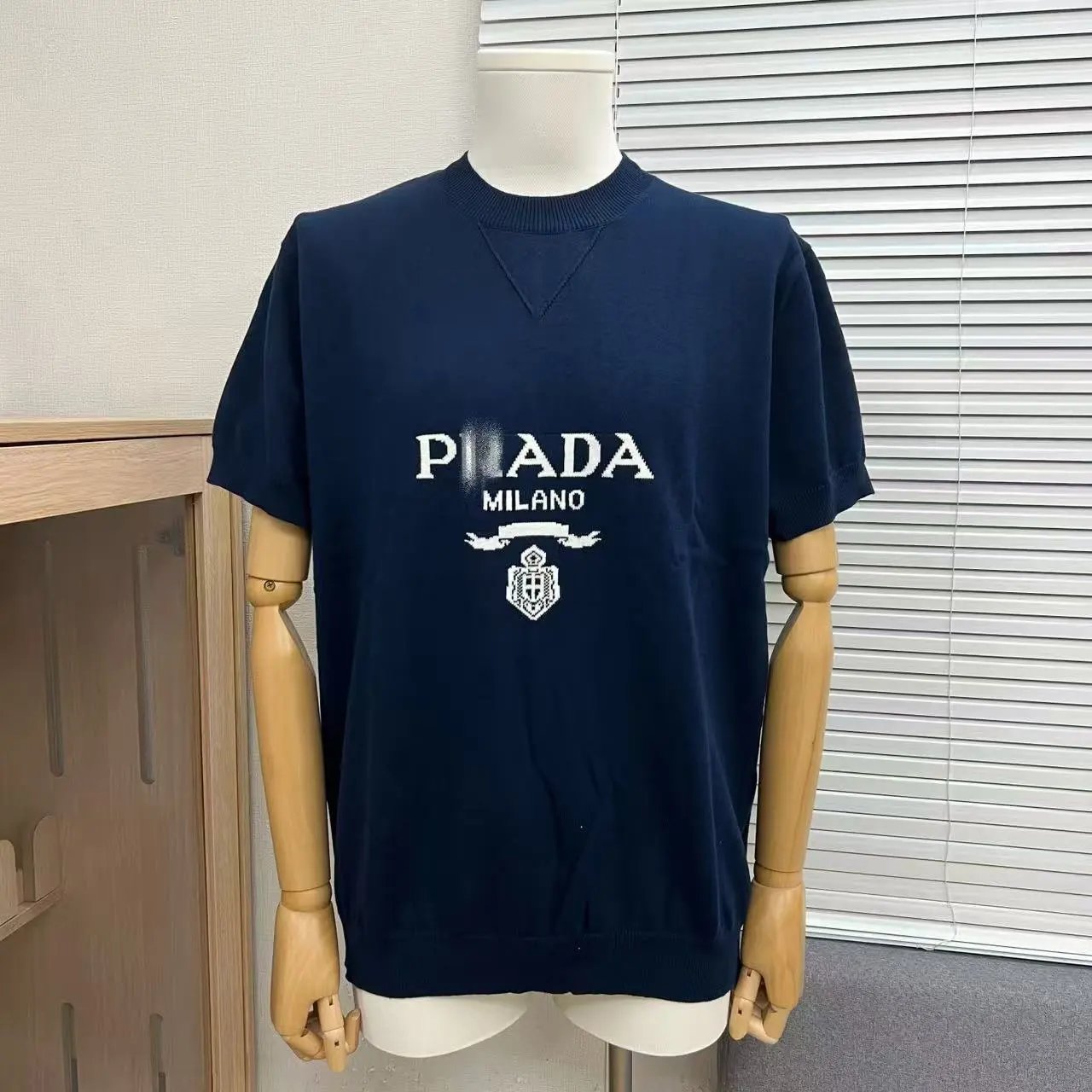 Prada Milano 1913 Raglan T-Shirt Gray/Black - 3