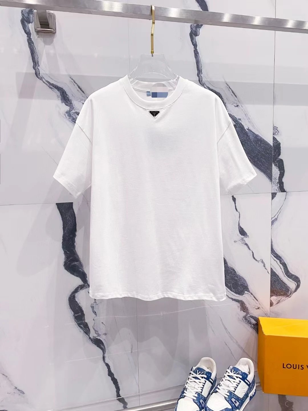 Prada Rad Milano Graphic T-Shirt White and Black - 6