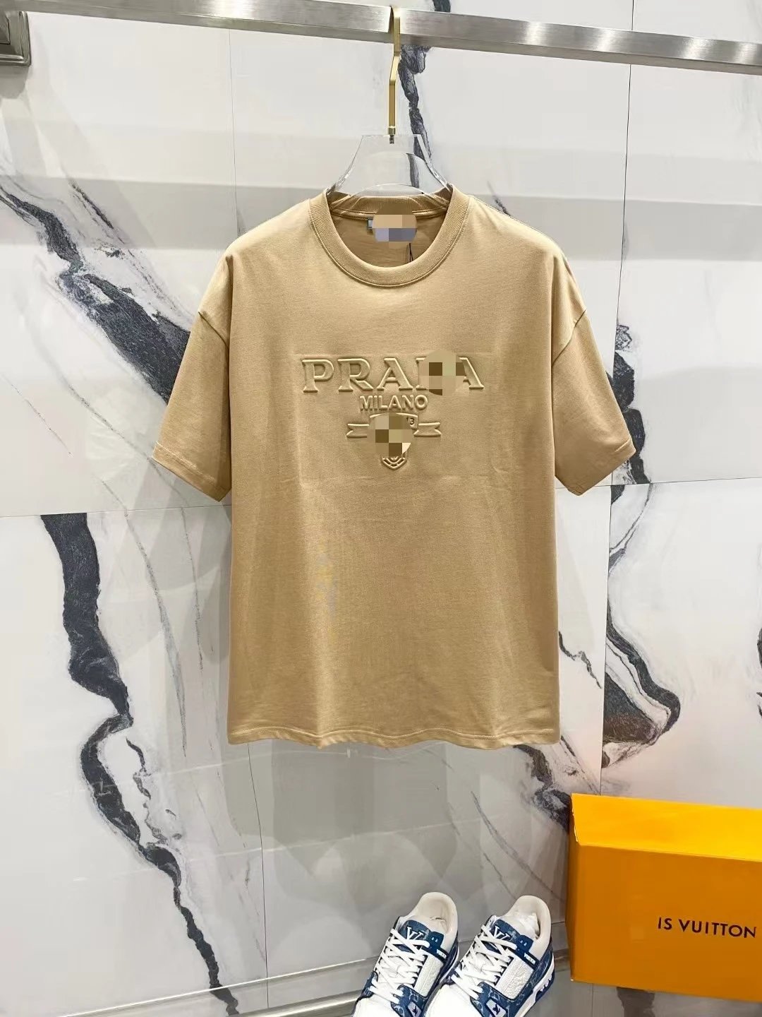Prada Rad Milano Graphic T-Shirt White and Black - 8