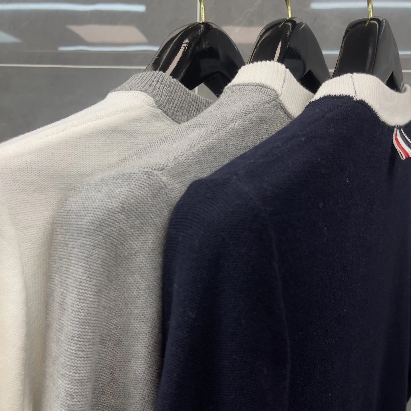 Thom Browne Dachshund Intarsia Knit Sweater Navy - 5