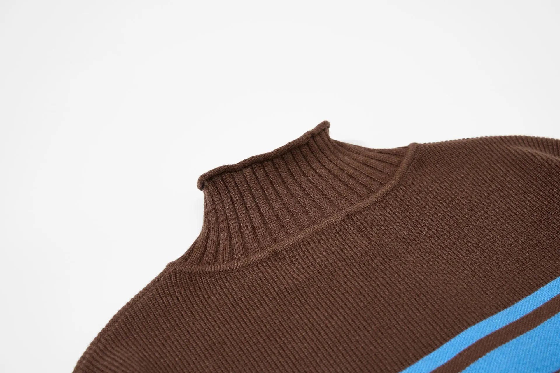 Matin Kim Logo Stripe Turtleneck Sweater Black - 20
