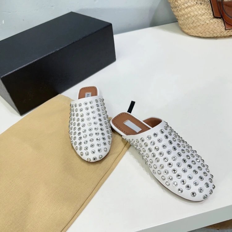 Alaïa Studded Mule Black Shoes - 14