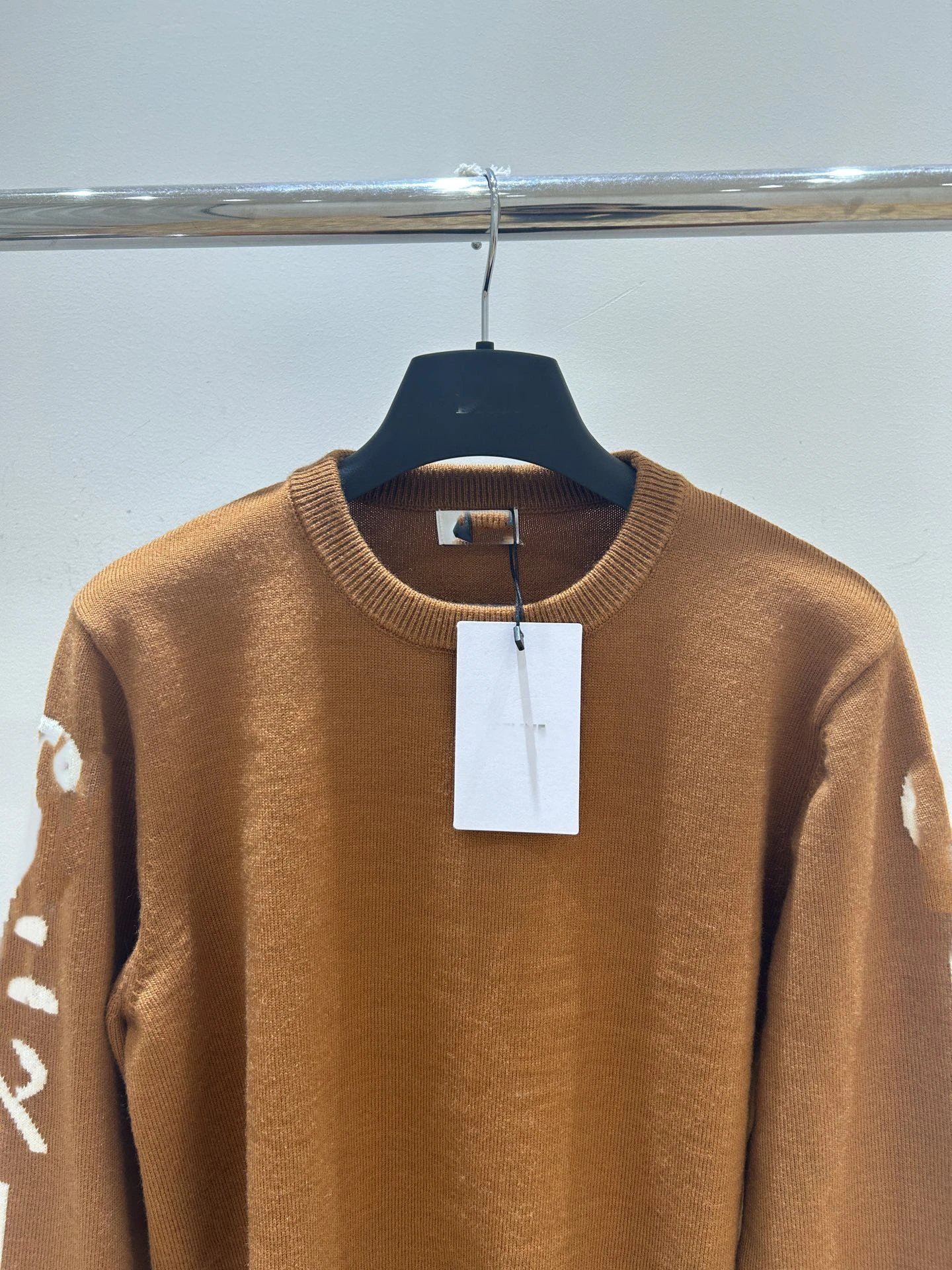 Dior CD Logo Intarsia Knit Sweater Camel - 5