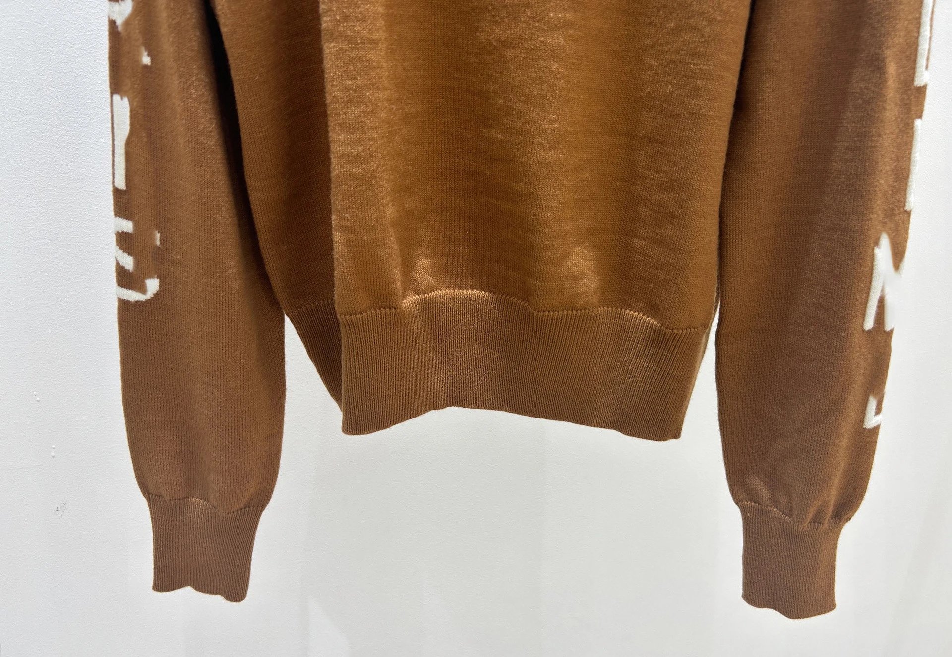 Dior CD Logo Intarsia Knit Sweater Camel - 10