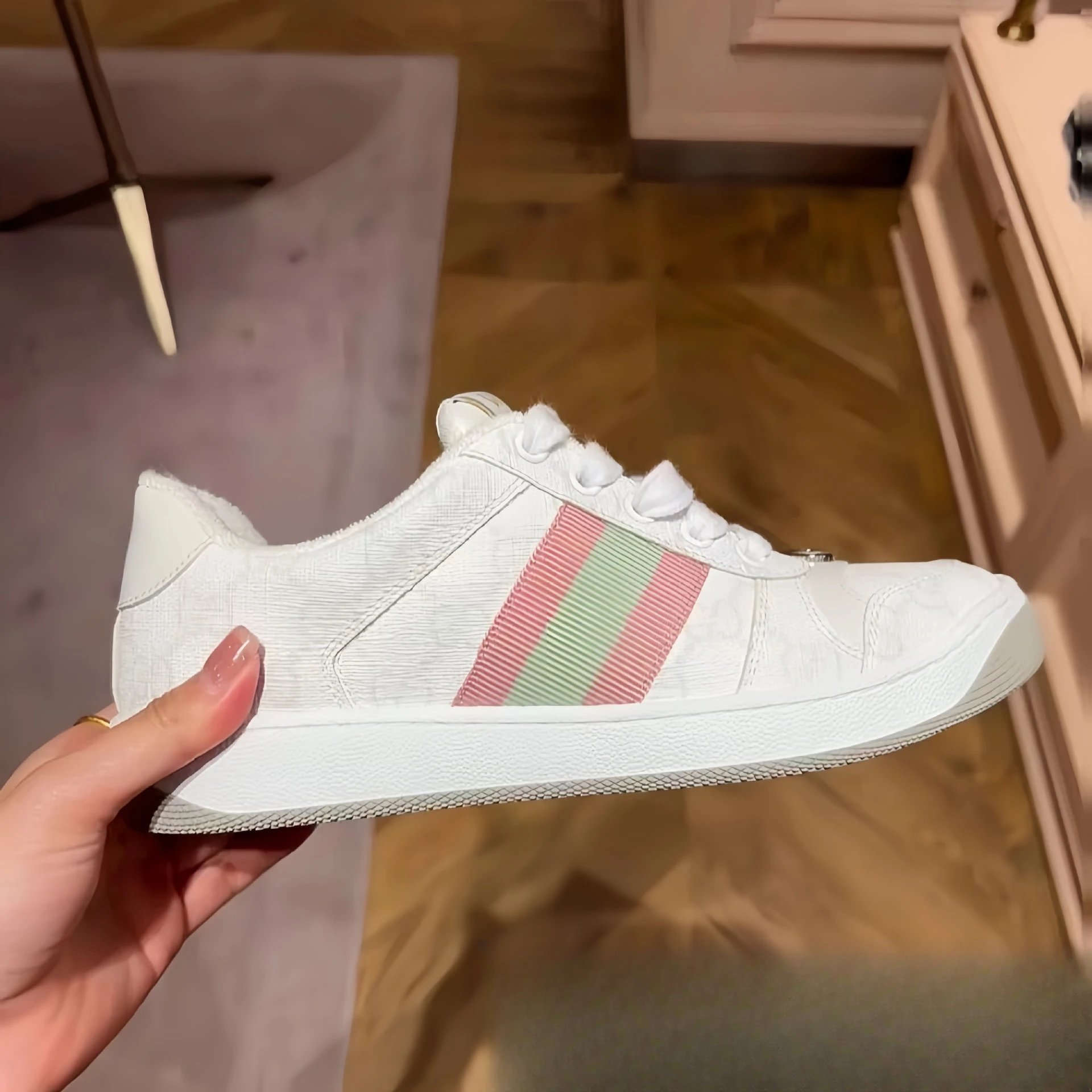 Gucci Ace Sneakers Black with Web Stripe and GG Monogram - 5