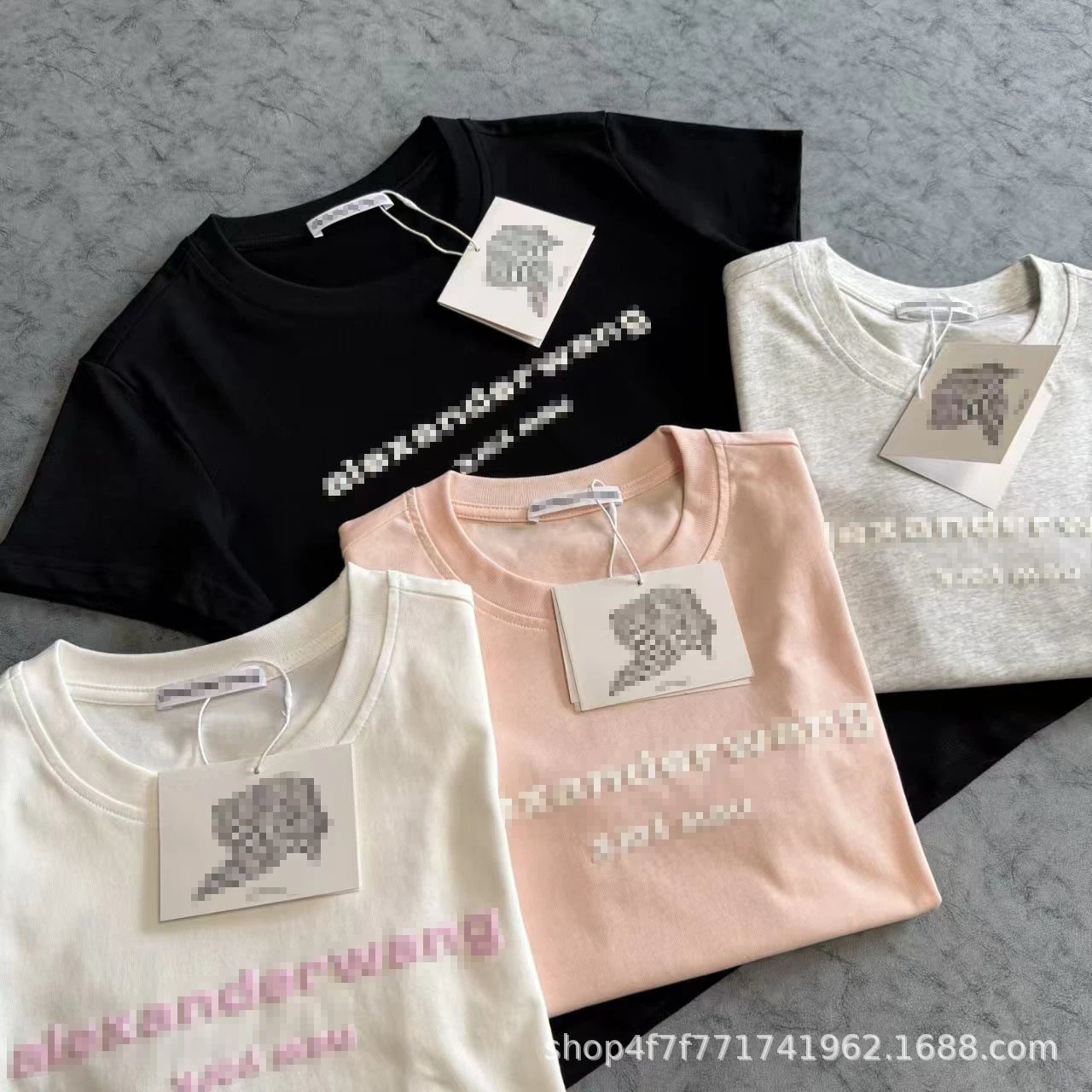 Alexander Wang Pixel Logo Black T-Shirt - 7
