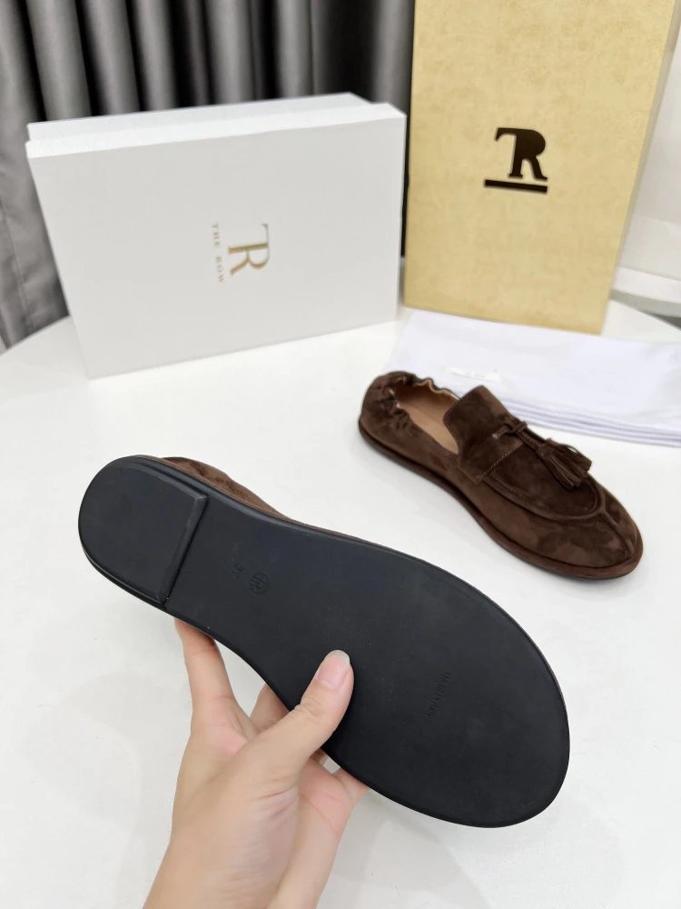 Maison Margiela Tabi Loafers Brown Suede - 9