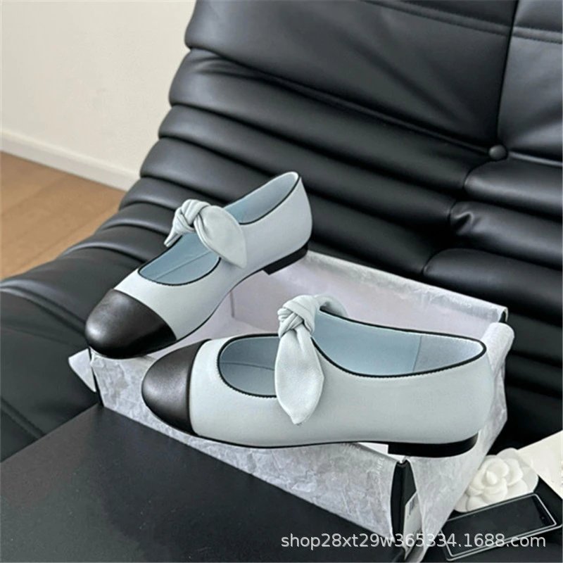 Unbranded Casual Shoes Bow Contrast-Toe Mary Jane and Mule image 5