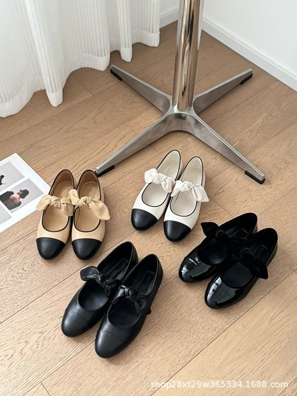 Chanel Mary Jane Block Heel Black Leather Shoes - 13
