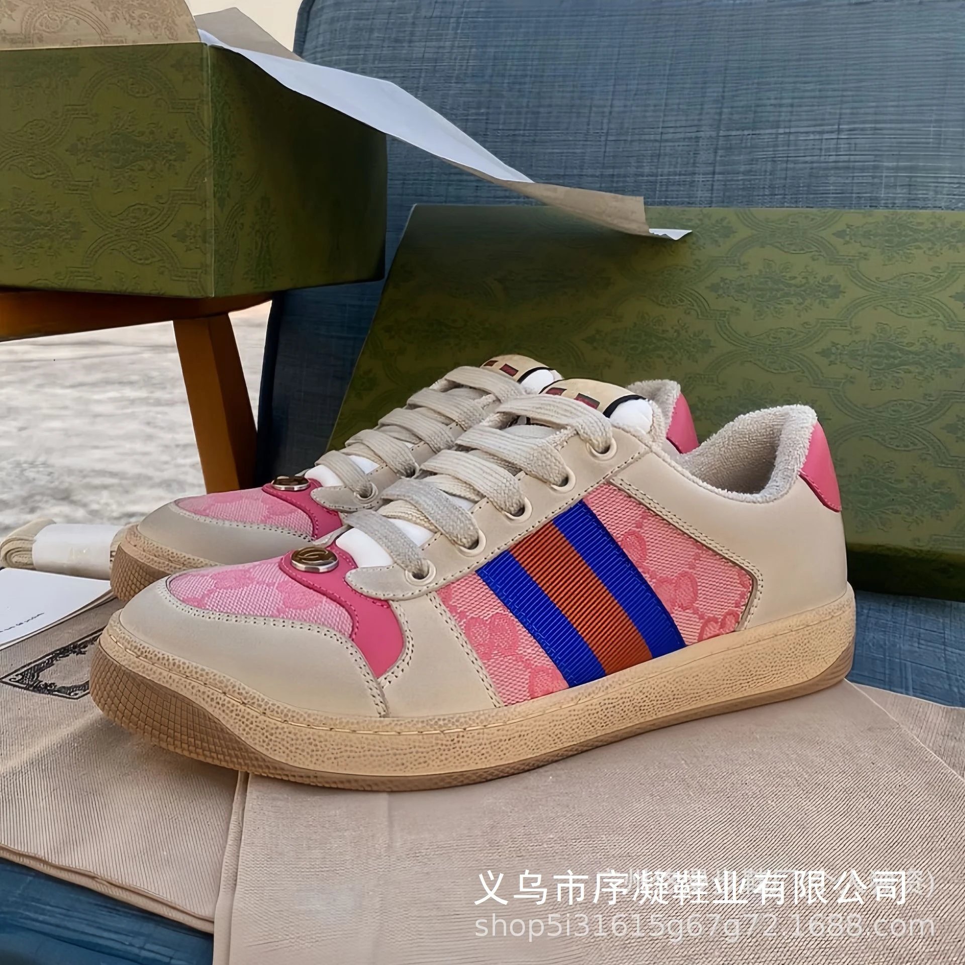 Gucci Ace Sneakers Black with Web Stripe and GG Monogram - 20