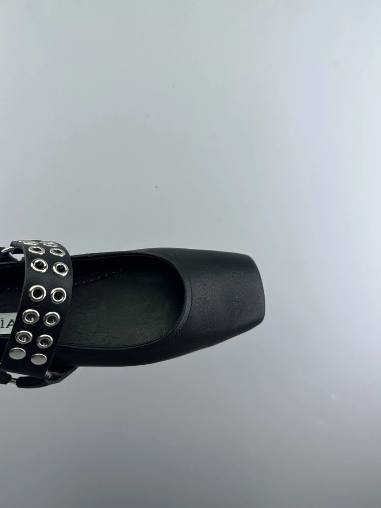 Valentino Garavani Rockstud Mary Jane White Leather Shoes - 17