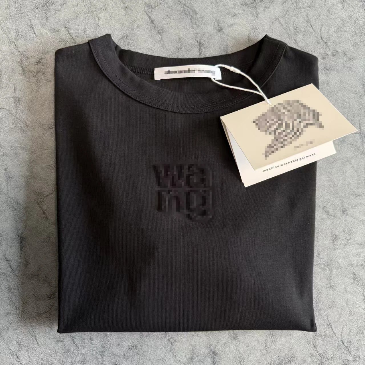 Alexander Wang Pixelated Logo White T-Shirt - 14