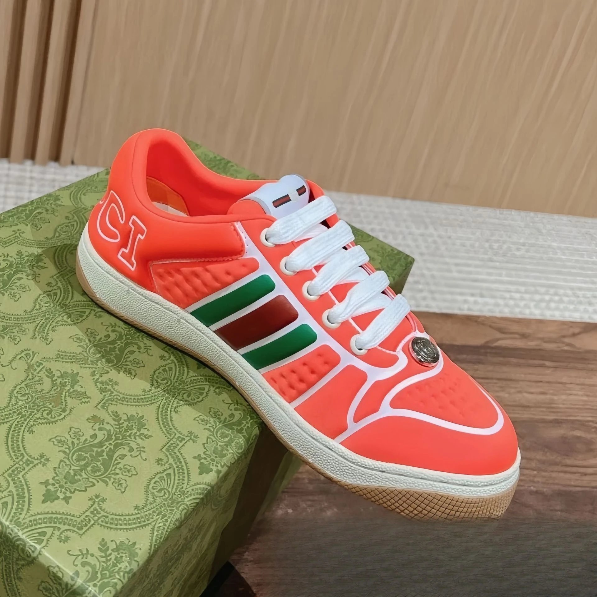 Gucci Ace Sneakers Black with Web Stripe and GG Monogram - 28