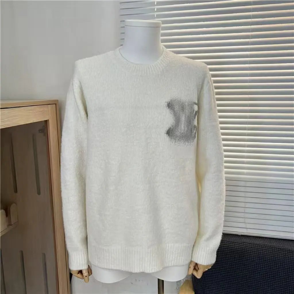 Gallery Dept. Distressed Logo Knit Sweater White - 3