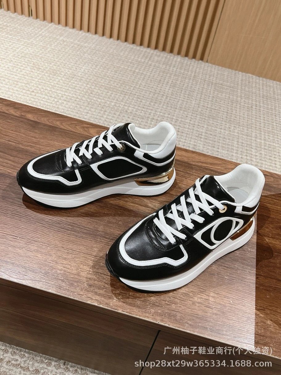 Off-White Odsy-1000 Black White Gold Chunky Sneakers