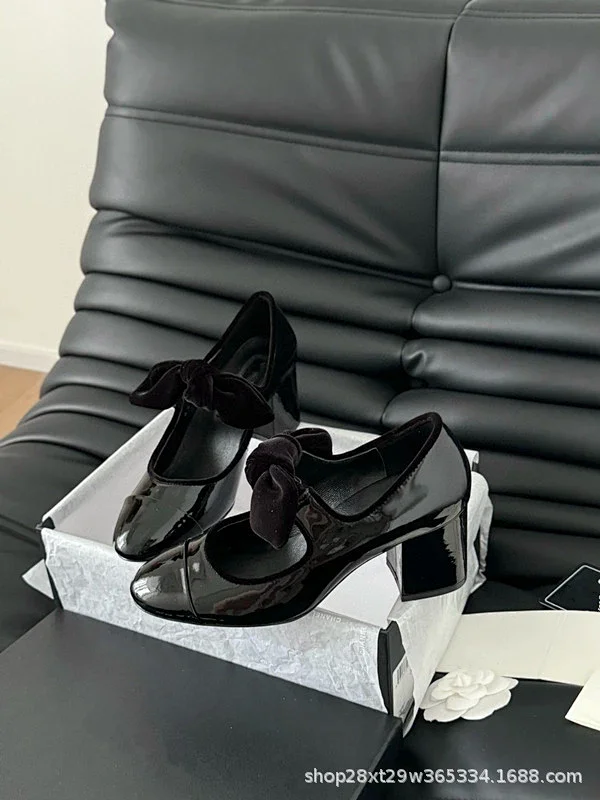 Unbranded Casual Shoes Bow Contrast-Toe Mary Jane and Mule product detail image 21