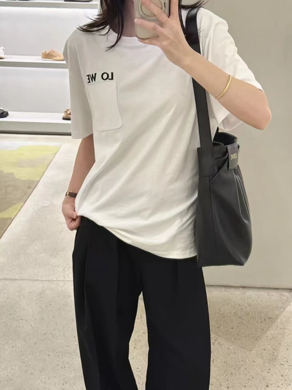 Gallery Dept LO WE Pocket T-Shirt White - 8
