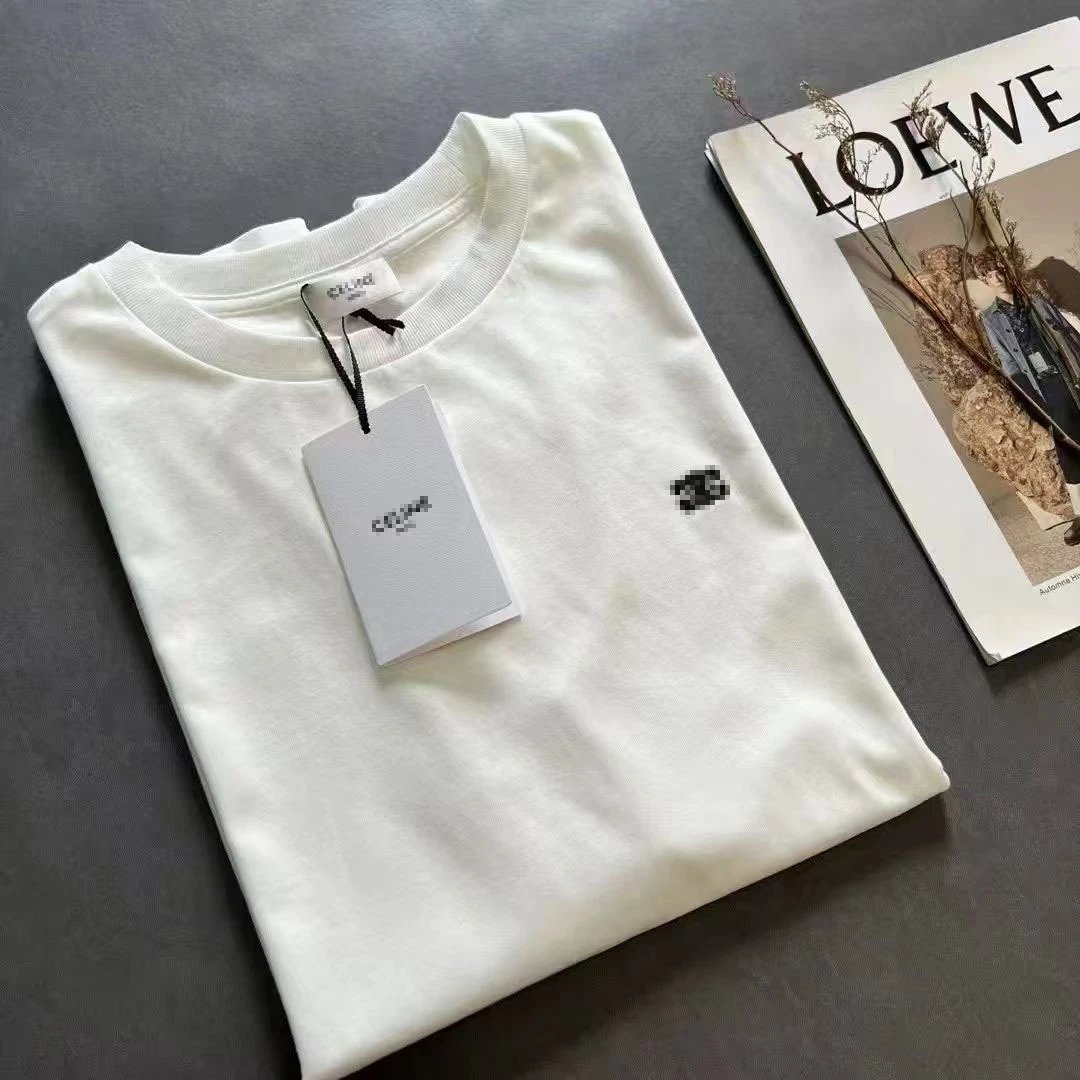 Celine Pixel Logo Black T-Shirt - 14