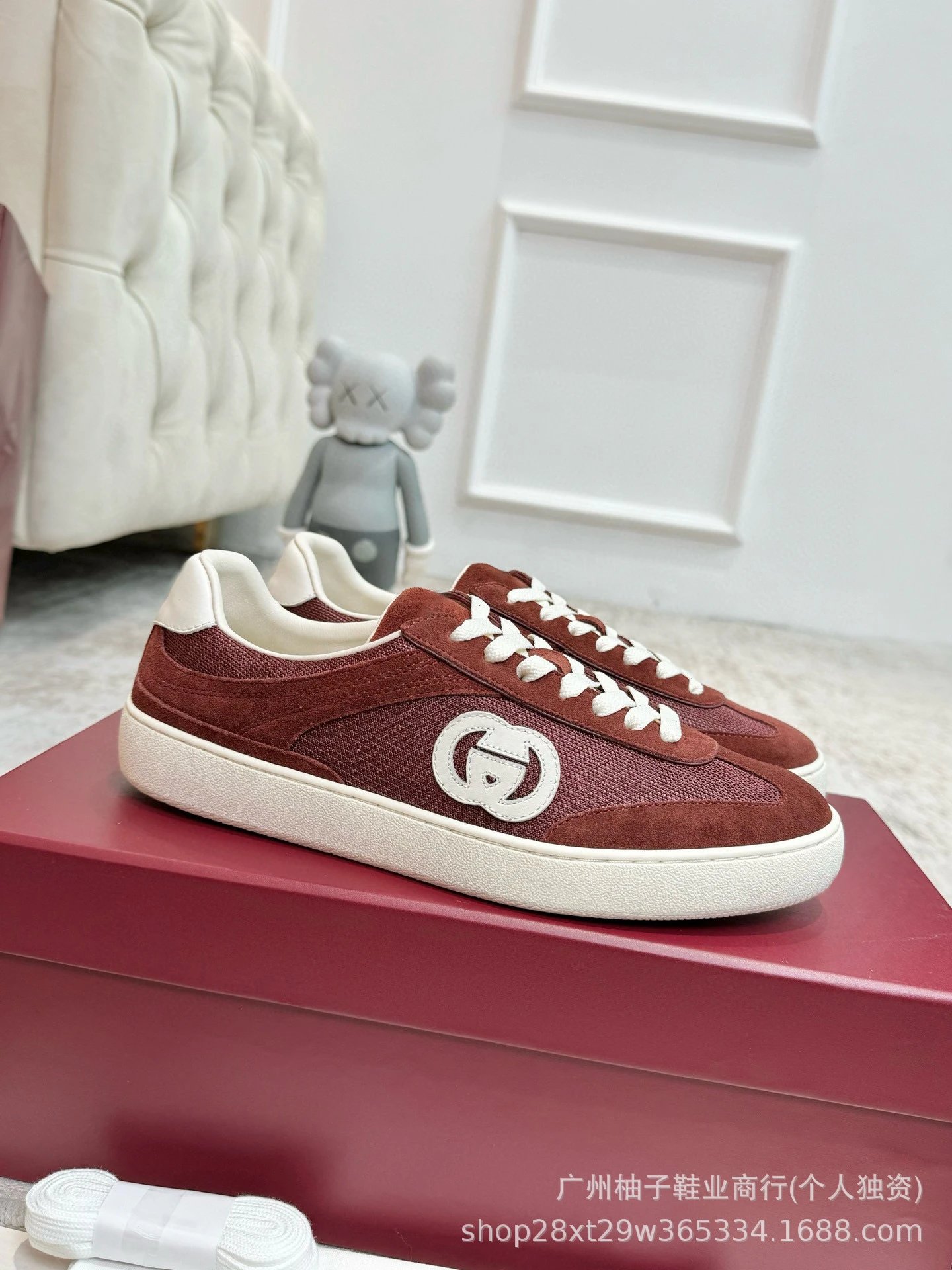 Gucci Rhyton Low Blue Beige Mesh Sneakers - 15