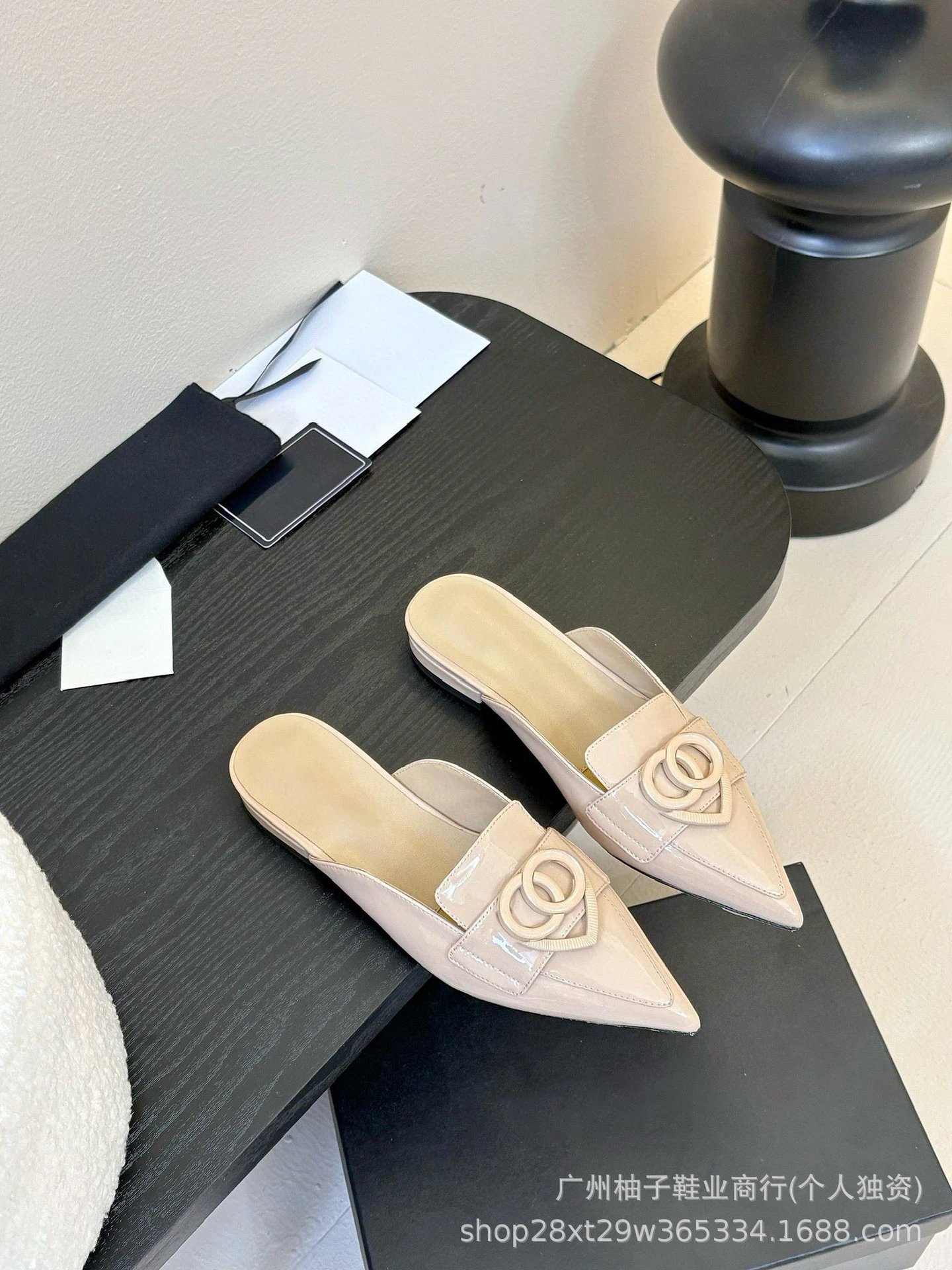 Gucci Horsebit Loafer-Style Slingbacks Black Patent Leather Heels - 21