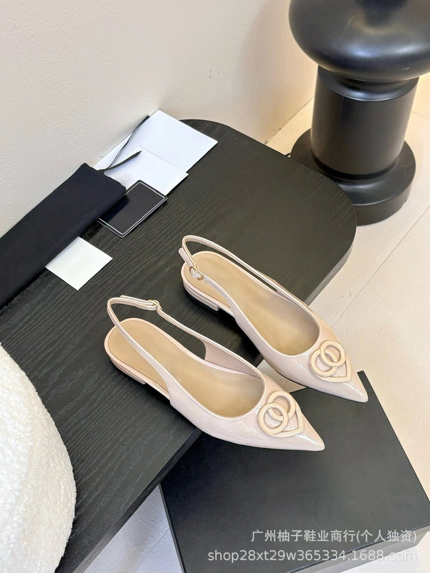 Gucci Horsebit Loafer-Style Slingbacks Black Patent Leather Heels - 6