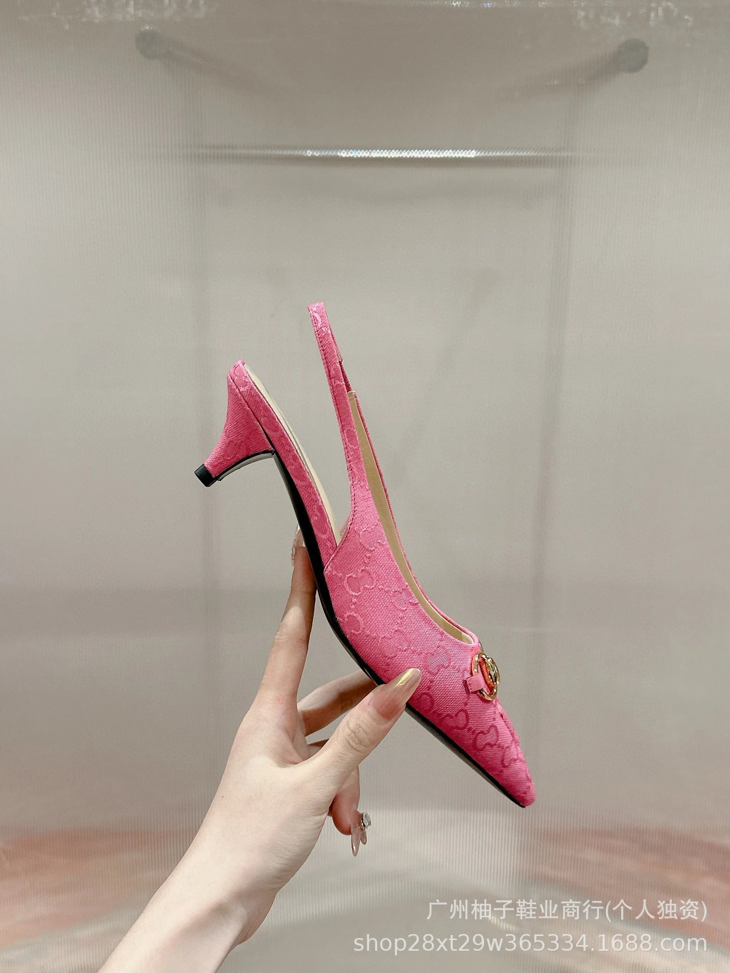 Gucci Horsebit Loafer-Style Slingback Black Heels - 11
