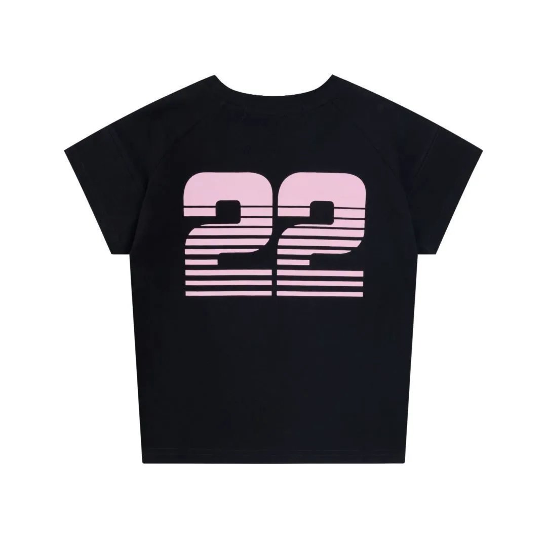 GRA 22 Stripe Graphic T-Shirt Black - 32