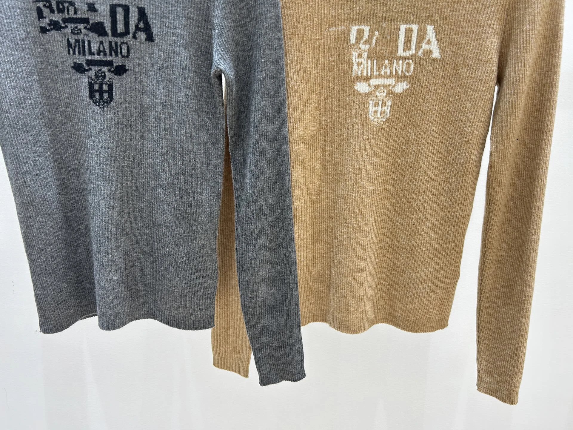 Prada Milano Logo Knit Sweater Black - 17