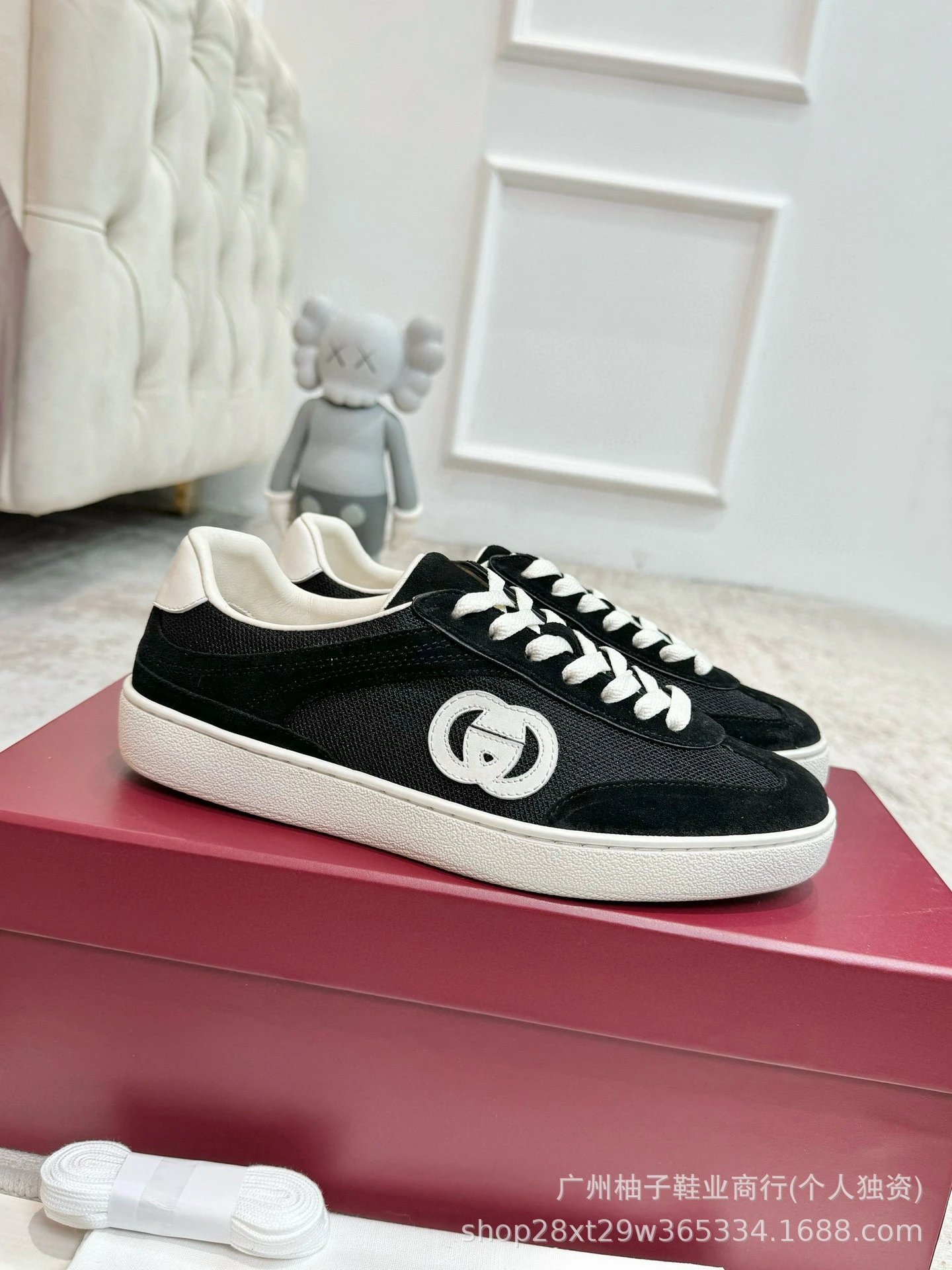 Gucci Rhyton Low Blue Beige Mesh Sneakers - 13