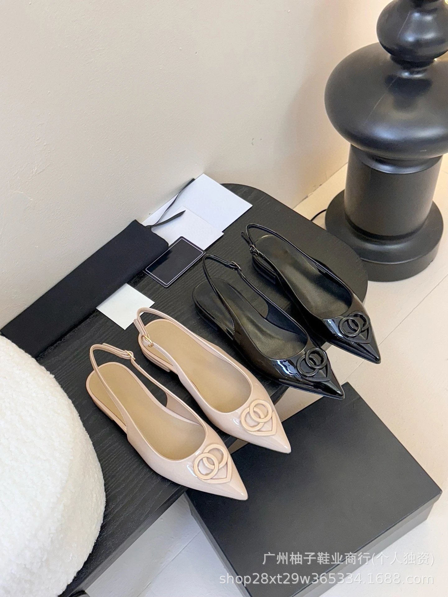 Gucci Horsebit Loafer-Style Slingbacks Black Patent Leather Heels - 3
